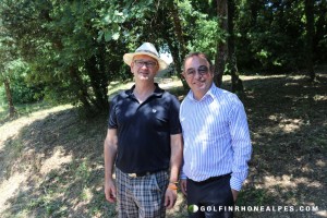 (à g)Pascal Andrieu directeur du golf des Chanalets et Bruno Domenach , Directeur du Tourisme Ville de Valence